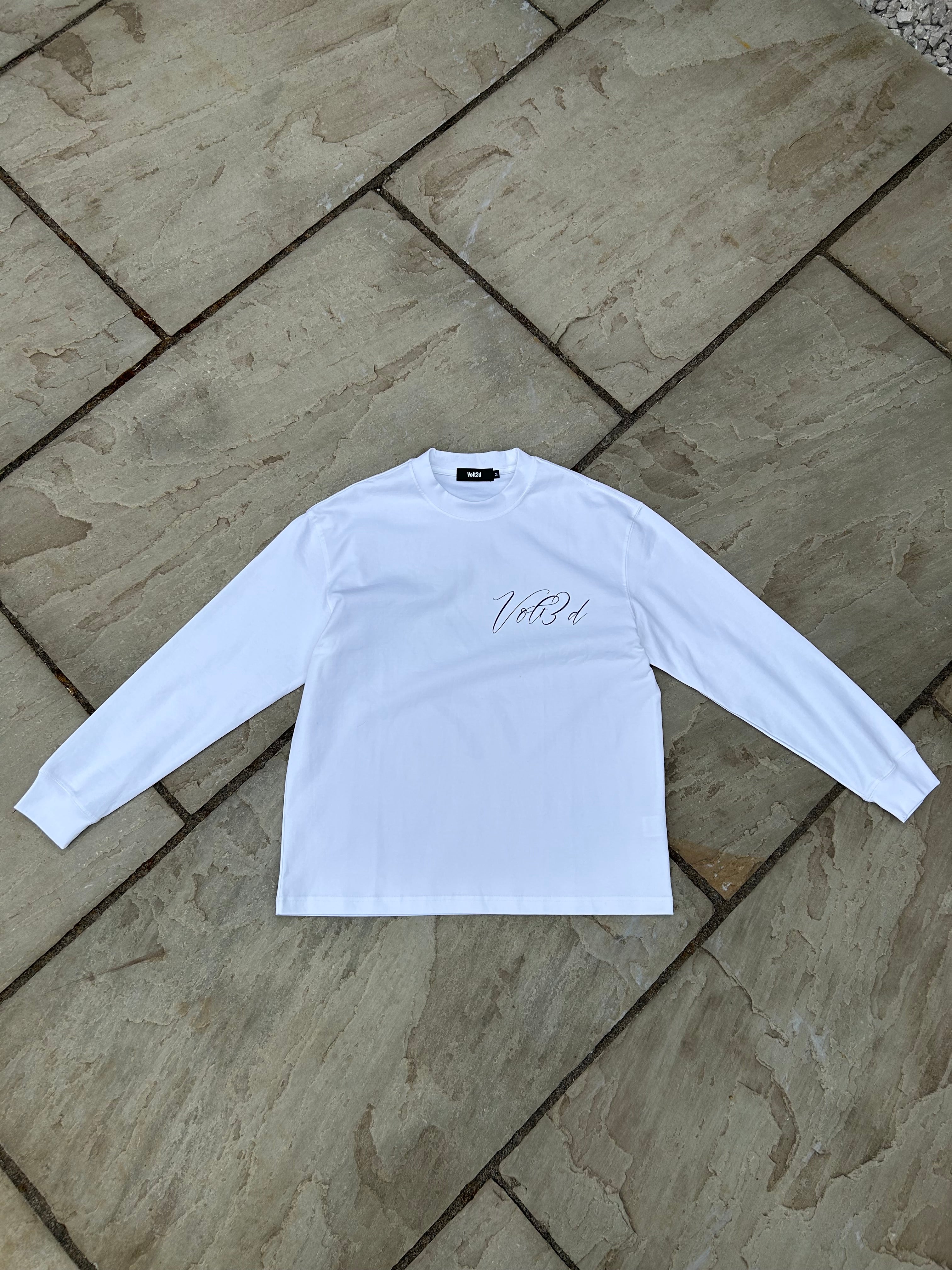 White Volt3d Longsleeve
