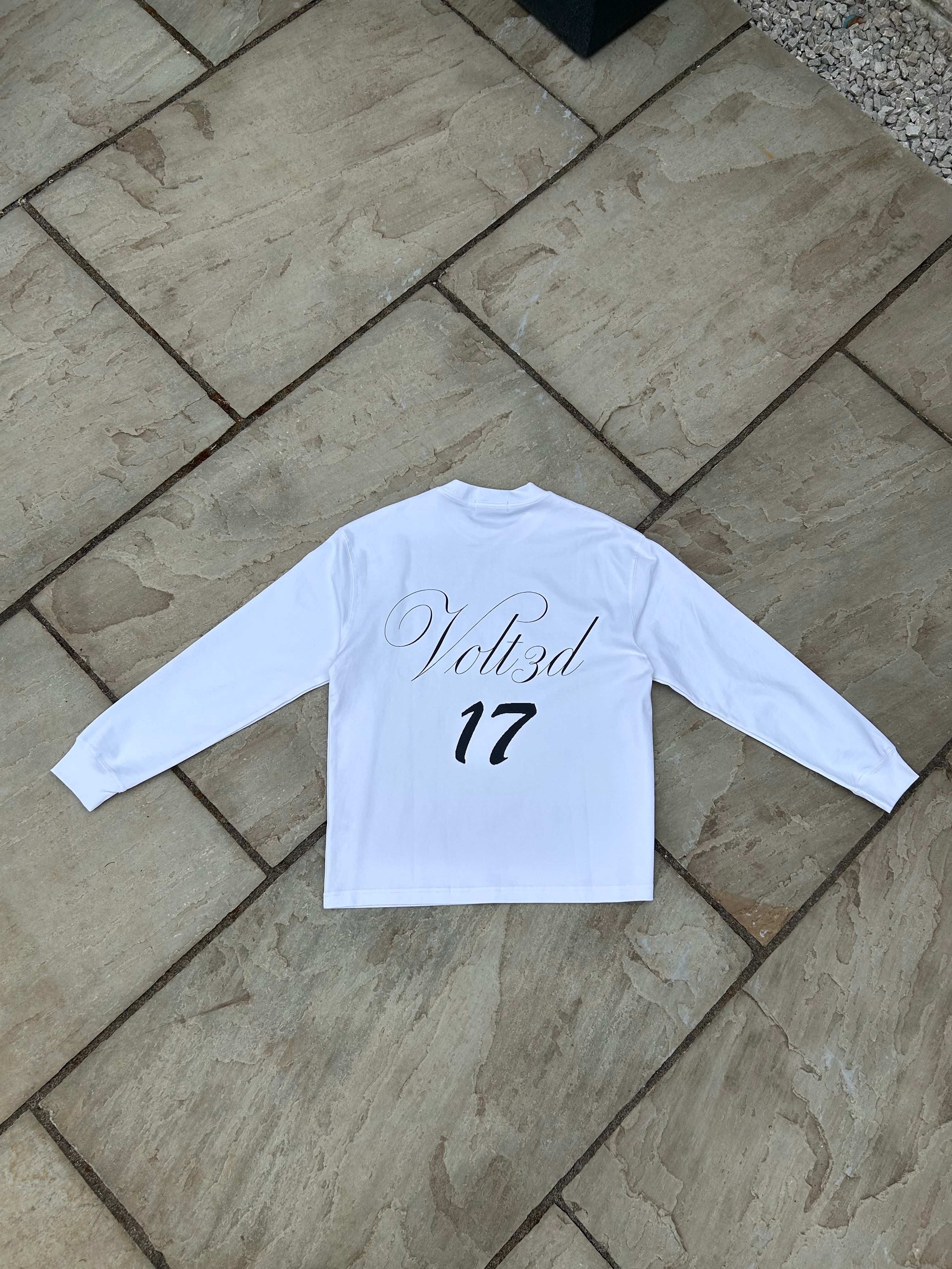 White Volt3d Longsleeve